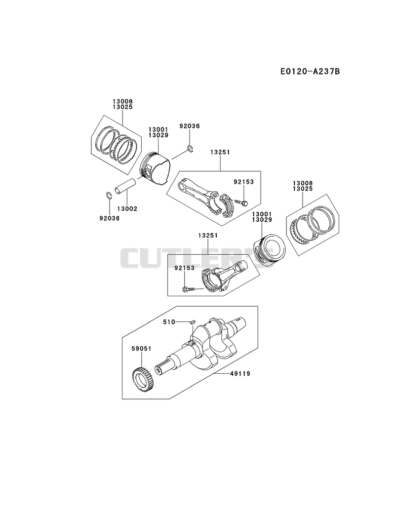 PISTON/CRANKSHAFT
