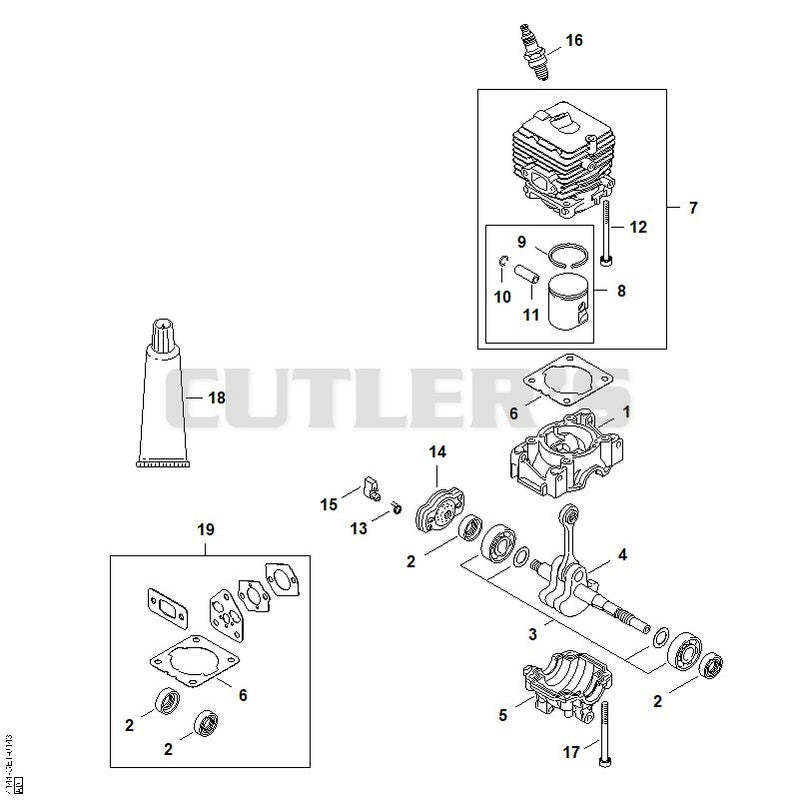 Crankcase, Cylinder