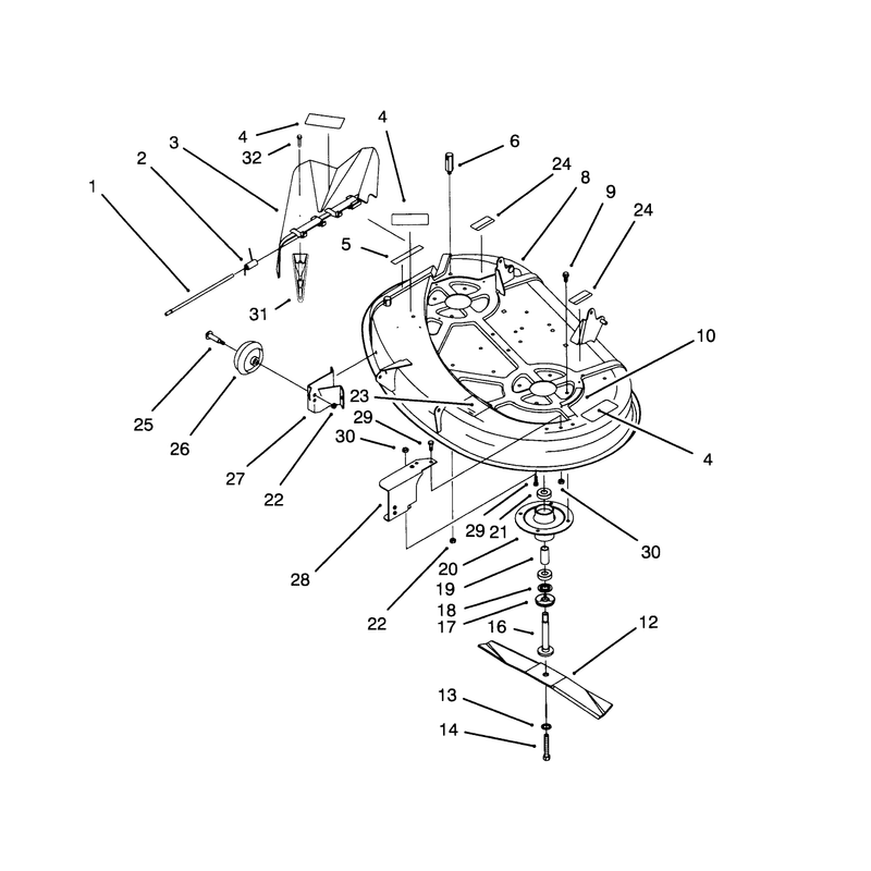 Housing and Spindle Assembly 38in Cutting Unitmodel No 71213 Only