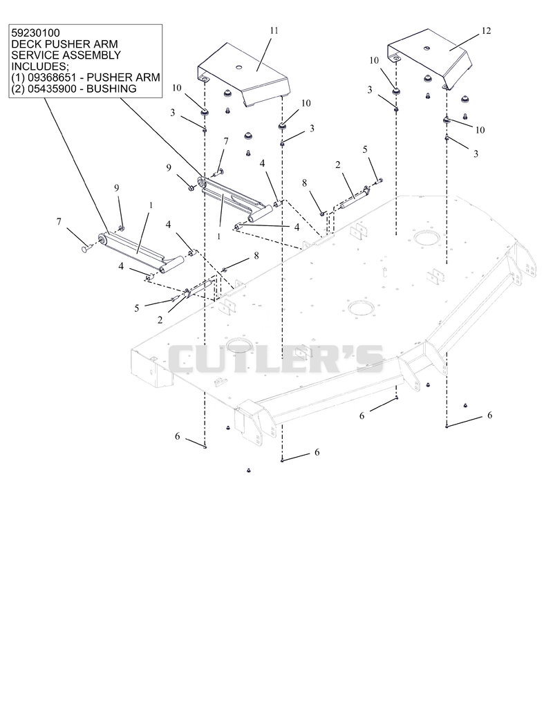 Deck Stabilizer Arm and Belt Guards - 72"