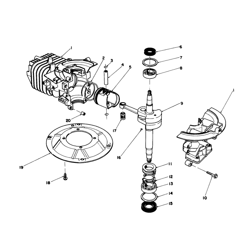 Crankshaft Assembly Engine Model No 47ph7