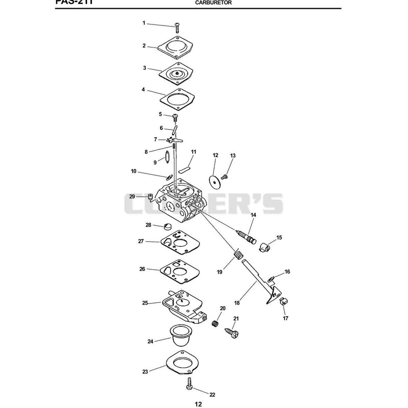 021000110 1 Carburetor C1U-K58 Includes The Followingitems