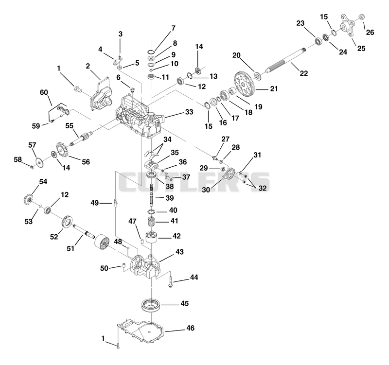 Hydrostatic Transaxle - Left