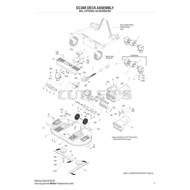 DC36R Deck Assembly