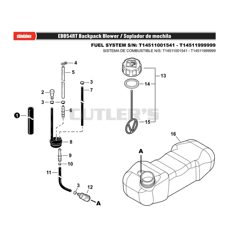 FUEL SYSTEM S/N: T14511001541 - T14511999999