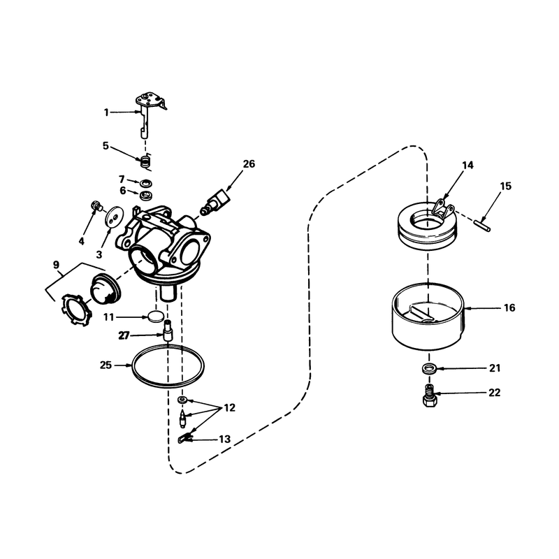 Carburetor No 632050a