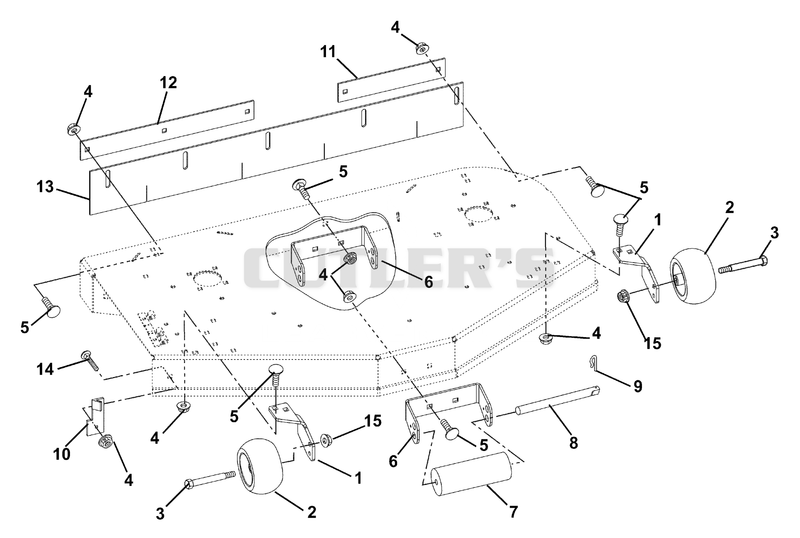 Mower Brackets And Rollers