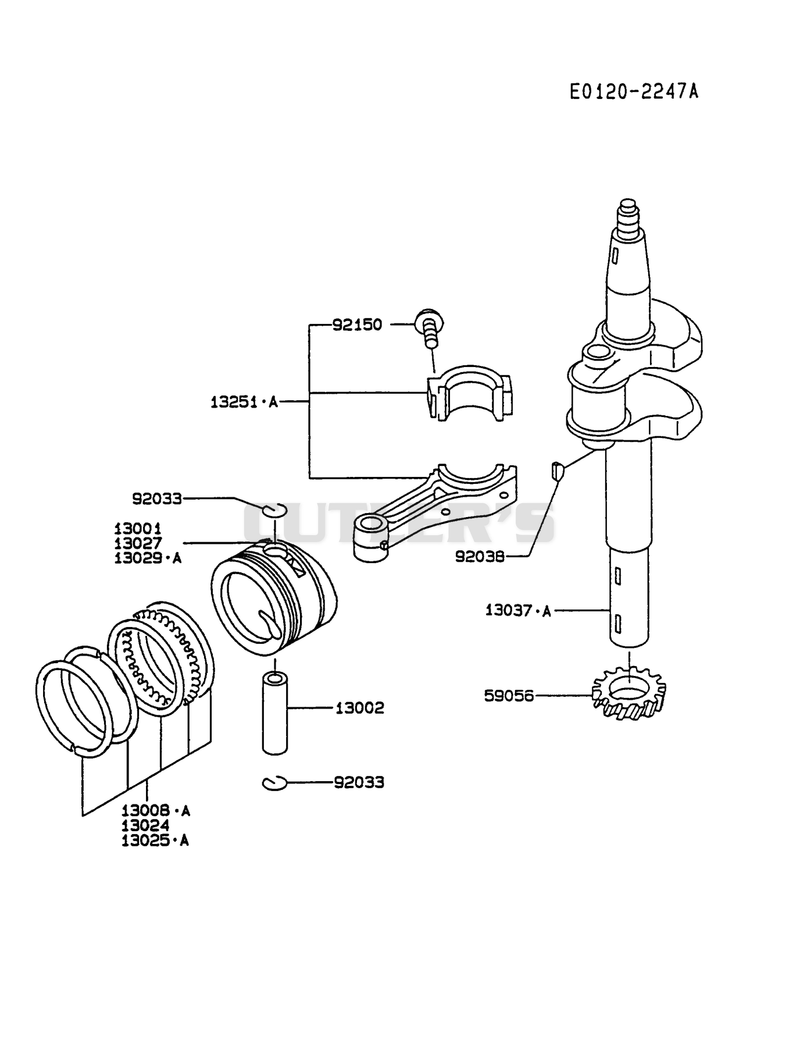 PISTON/CRANKSHAFT