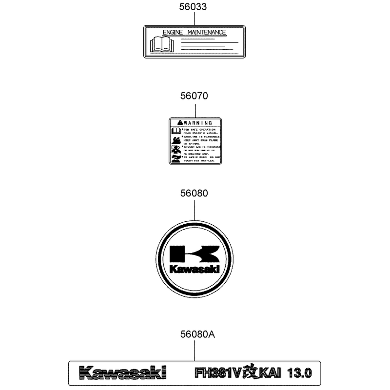 Decals Kawasaki FH381V-AS27