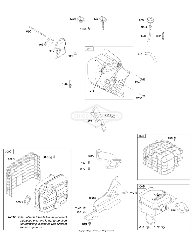 Blower Housing/Shrouds, Exhaust System