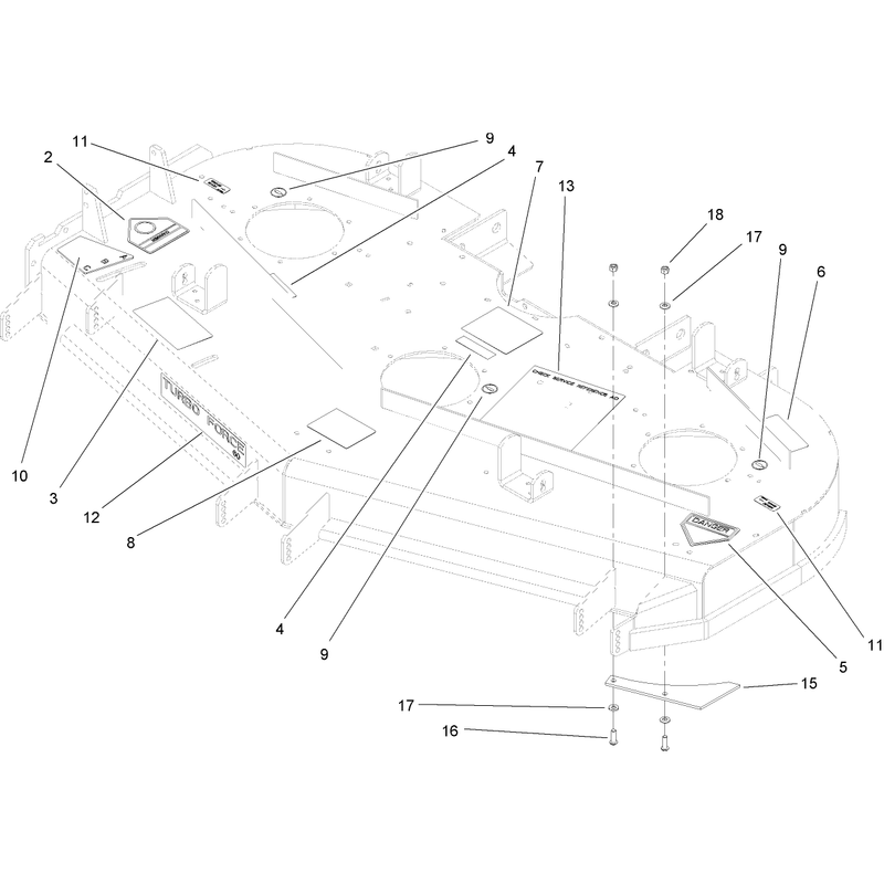 Deck Decal Assembly No 107-1624