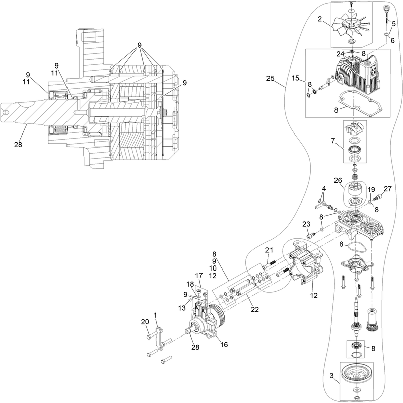 RH Hydro Assembly No 135-7906