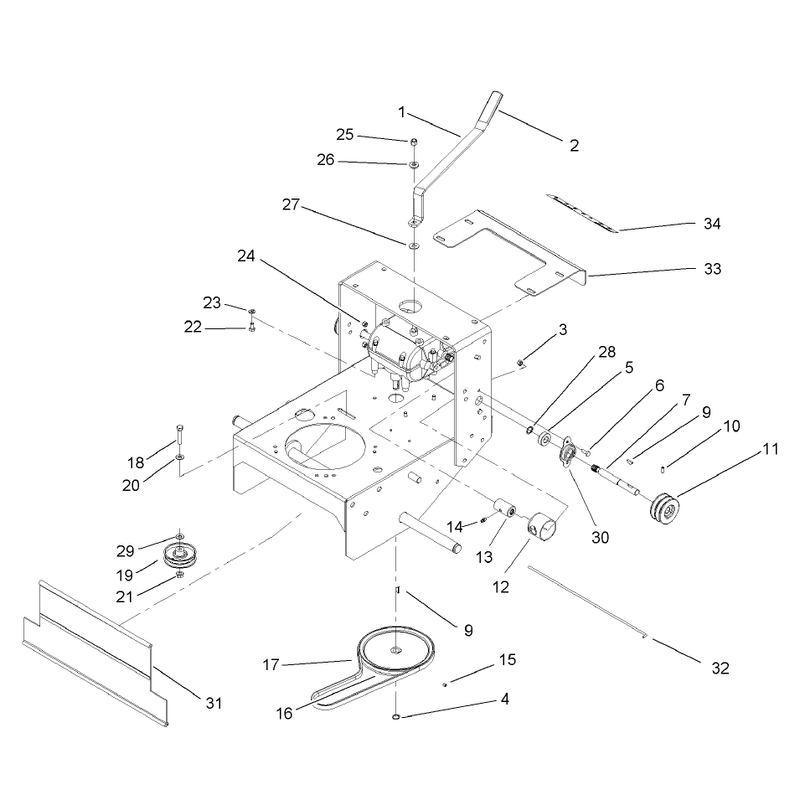 Transmission and Drive Pulley Assembly