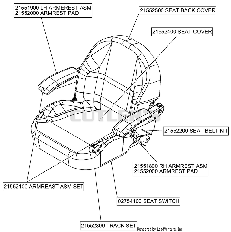 Seat - Service Parts