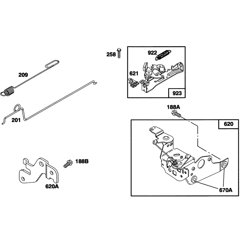 Engine Briggs and Stratton Model 12a802-0611-01