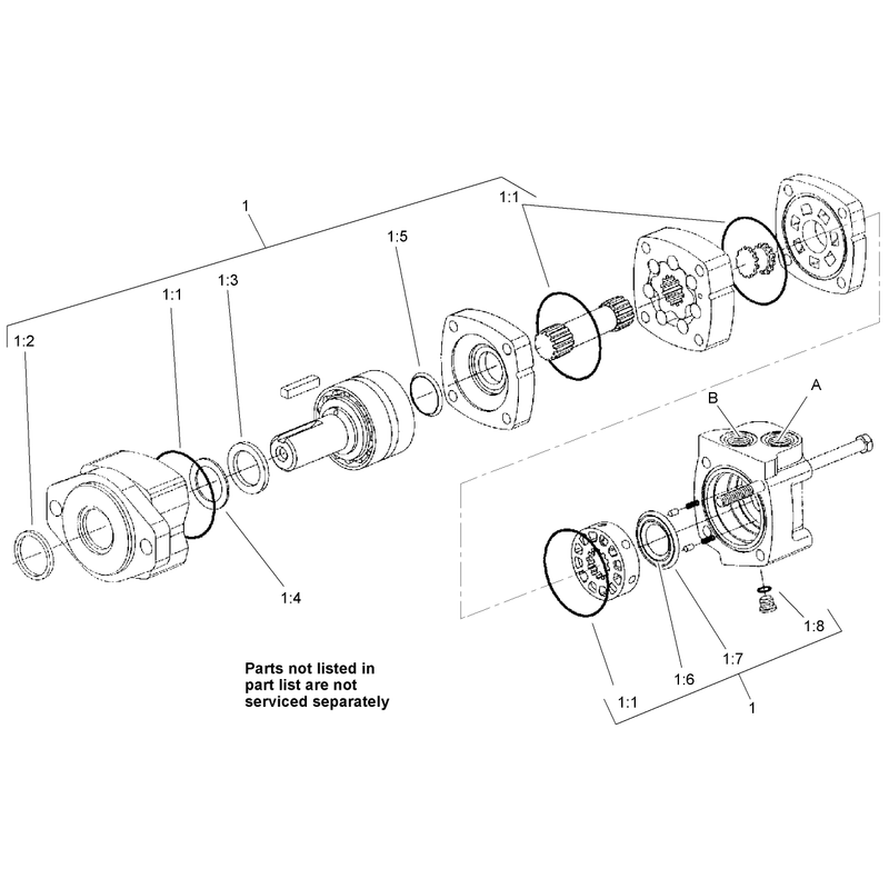 Hydraulic Motor Assembly No 99-6566