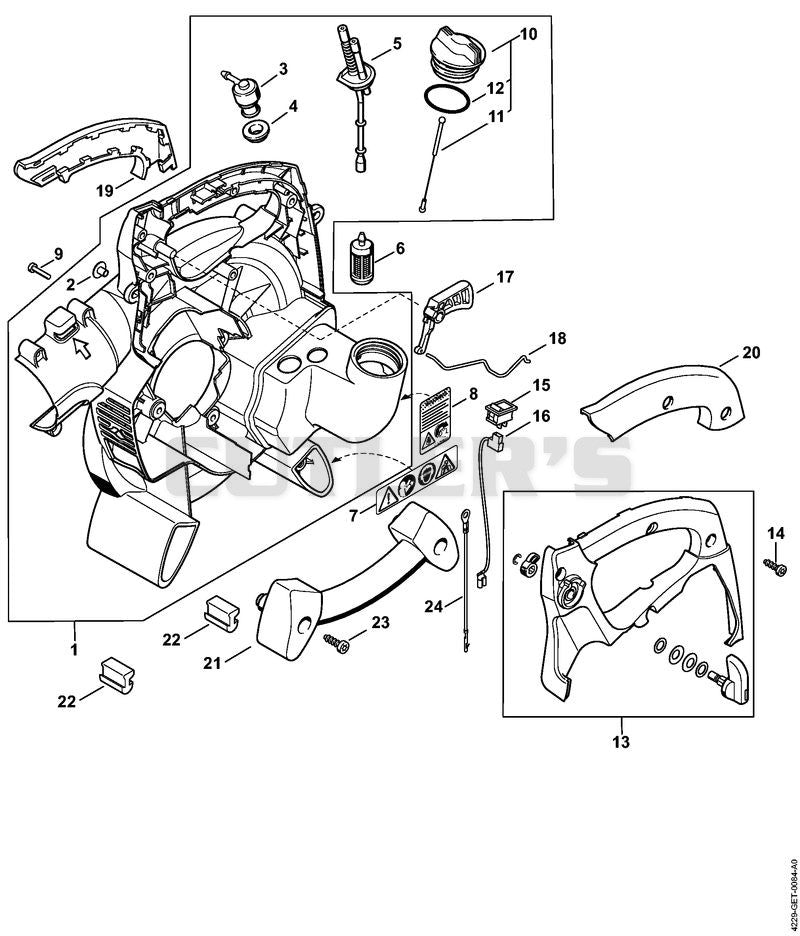 Fan housing, inside BG 85-Z (45.2001)