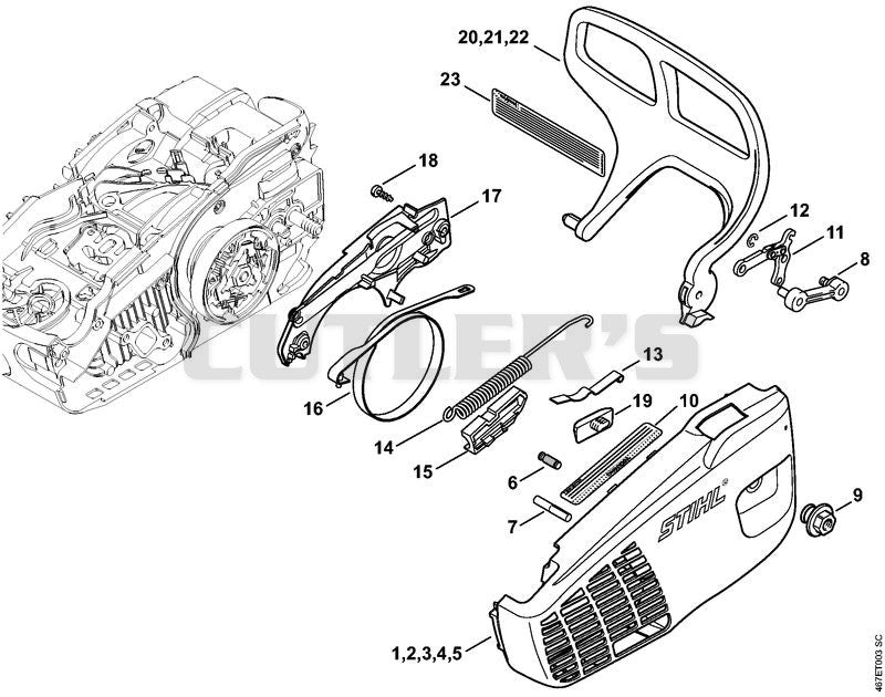 Chain sprocket cover