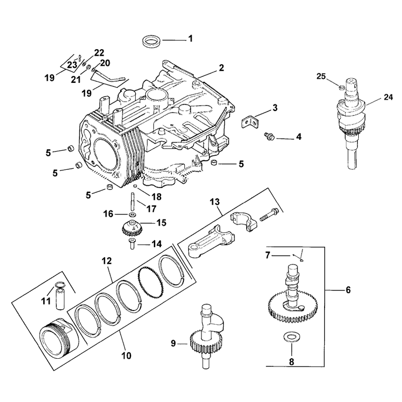 Crankcase Assembly Kohler Model CV15T-41608