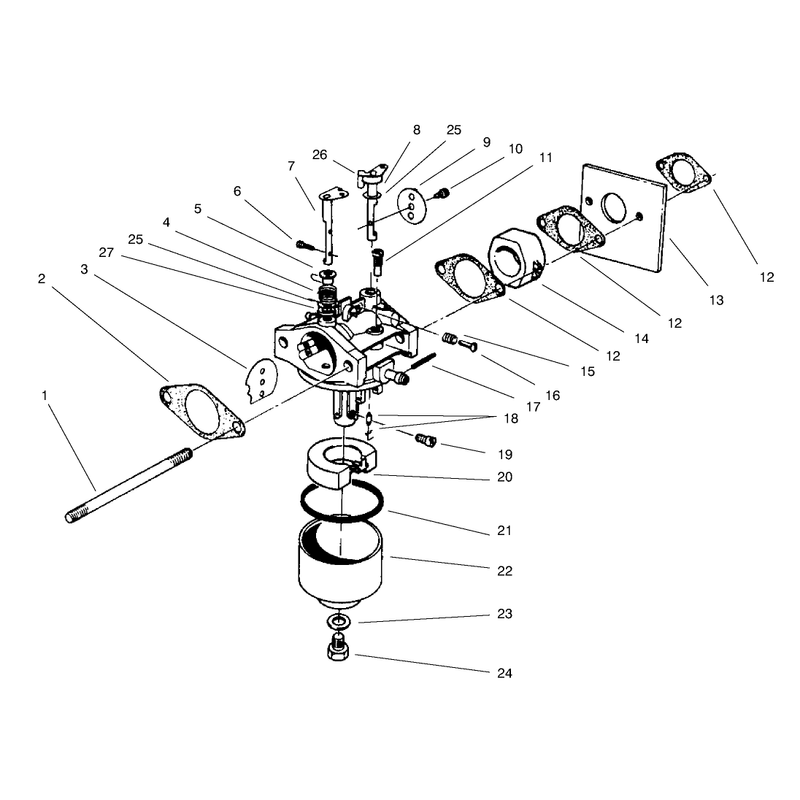 Carburetor Assembly Model No 47pt7-3