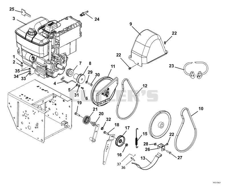 Engine And Belt Drive