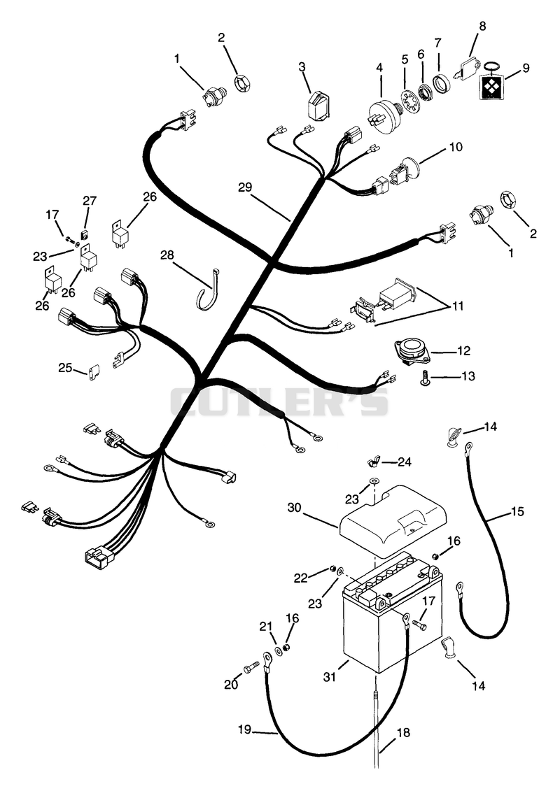 ELECTRICAL SYSTEM - HYDRAULIC LIFT
