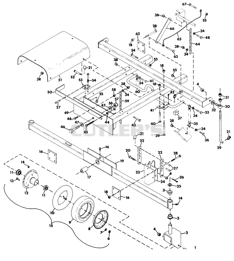 MOWER FRAME