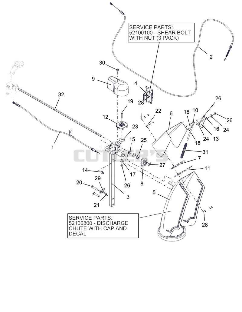 Track - Discharge Chute