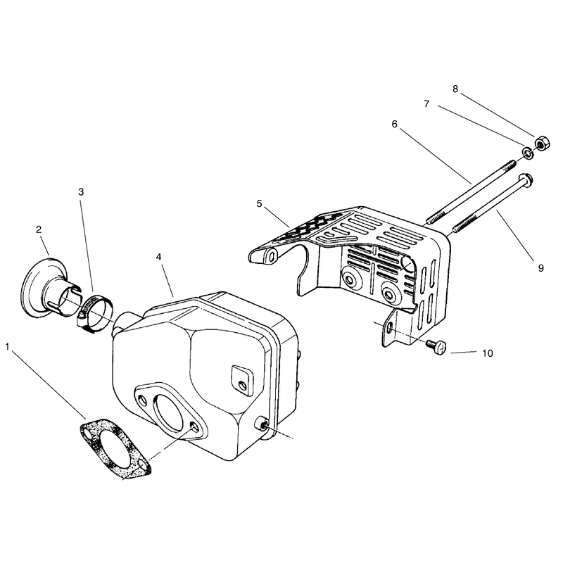 Muffler Assembly Model No 47pv9-3