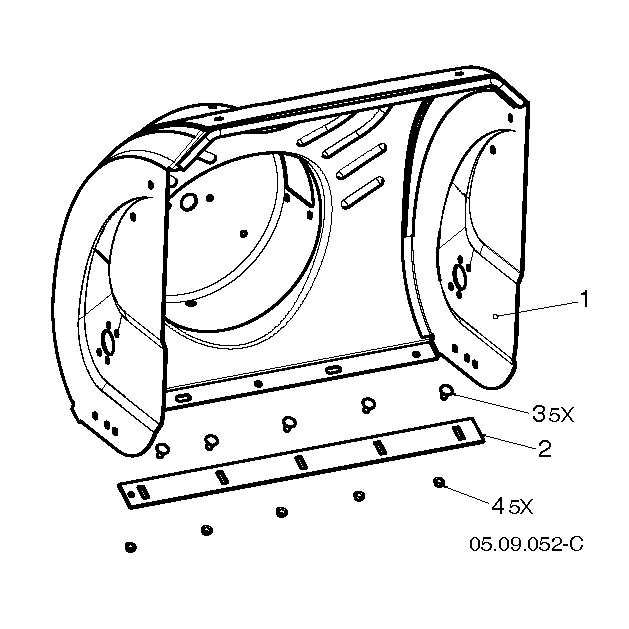 AUGER HOUSING AND IMPELLER