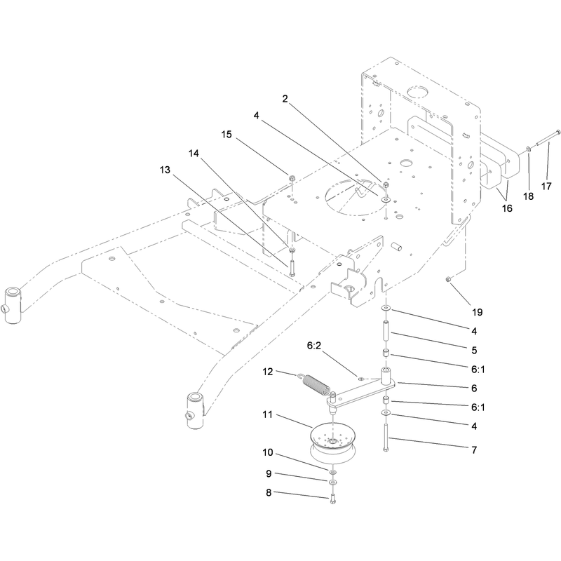 Power-Take-Off Idler and Weight Assembly