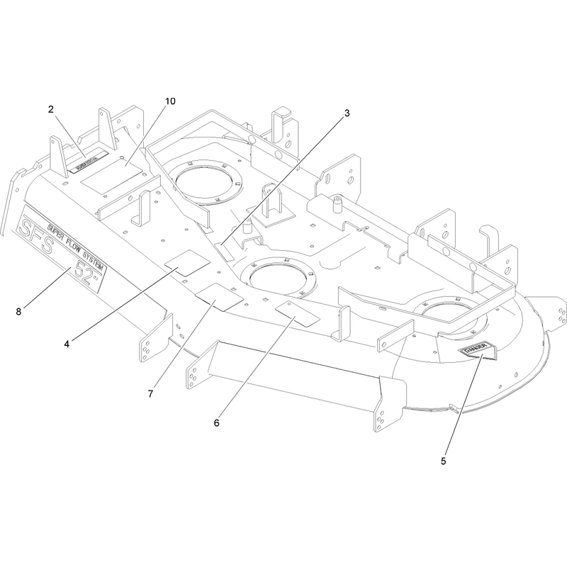 Deck Decal Assembly No 106-5875