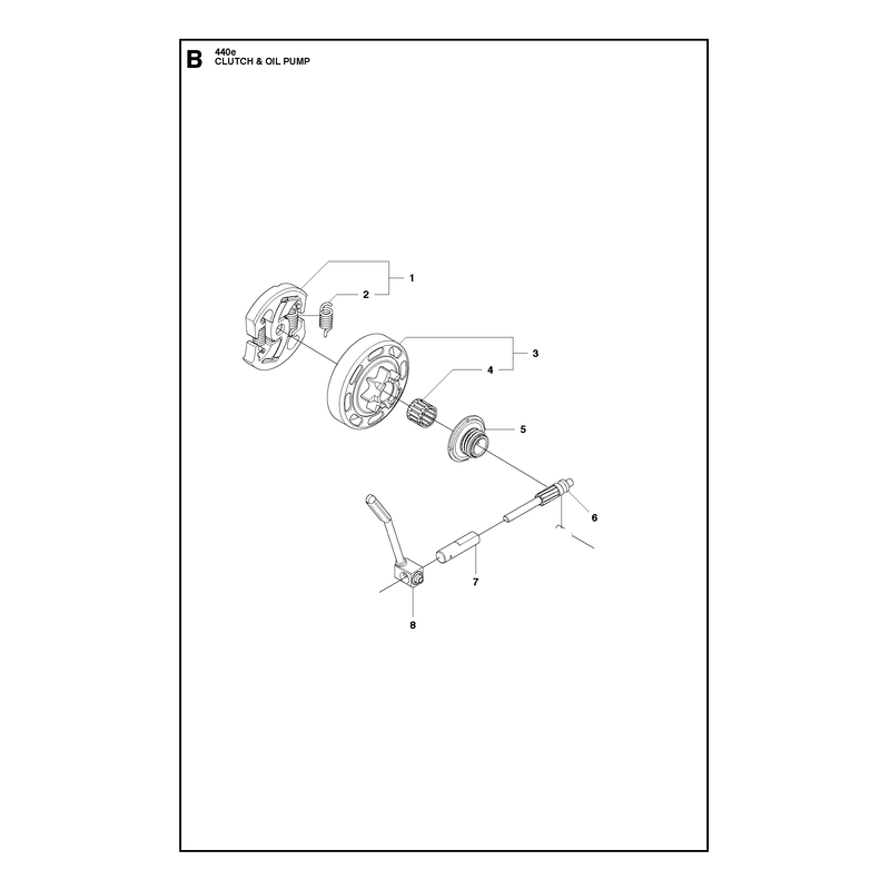 CLUTCH AND OIL PUMP