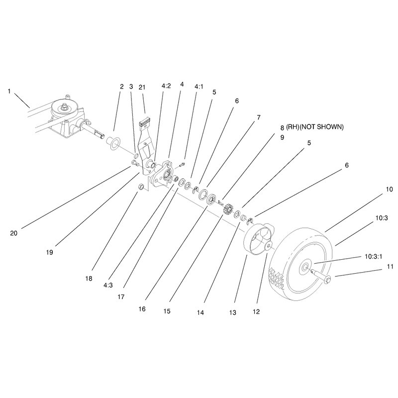 Gear Case and Wheel Assembly