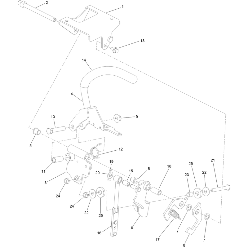 RH Control Handle Assembly No 139-1532