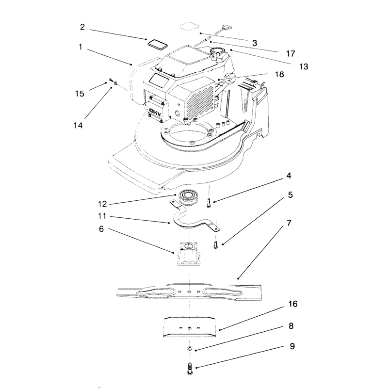 Engine and Blade Assembly