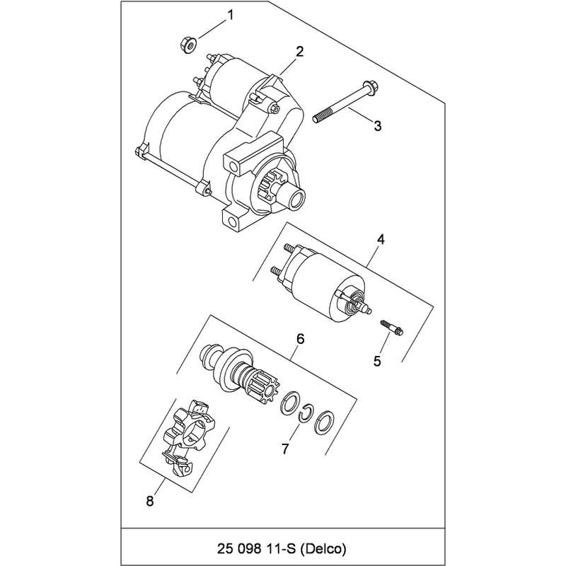 Starting System Assembly Kohler CH740-3118