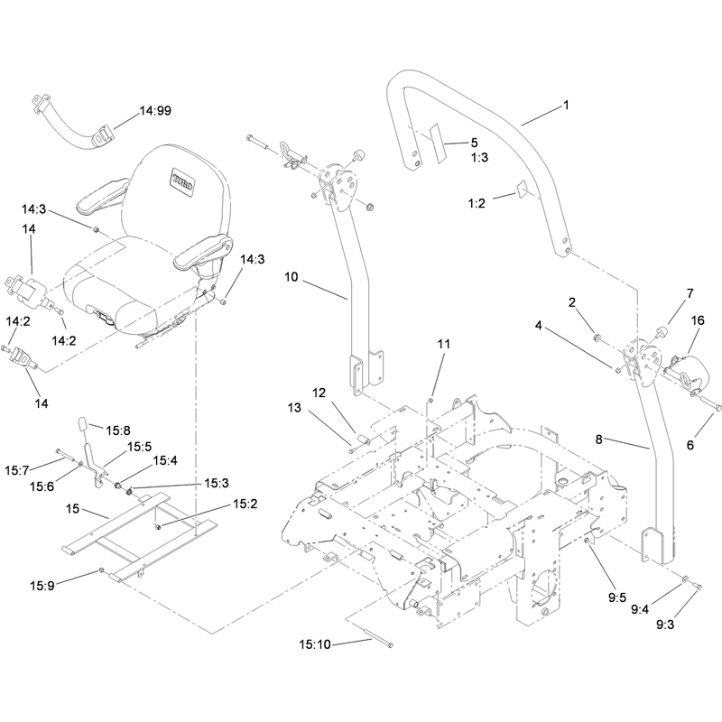 Roll Over Protection System Assembly No 110-0877