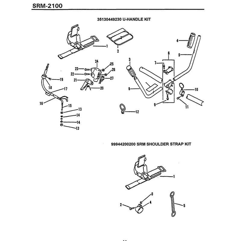 U-Handle Kit Includes The Following