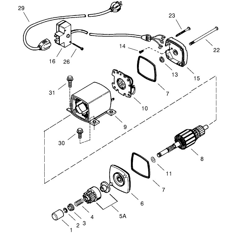 Electric Starter No. 33329e (optional On: 38559)