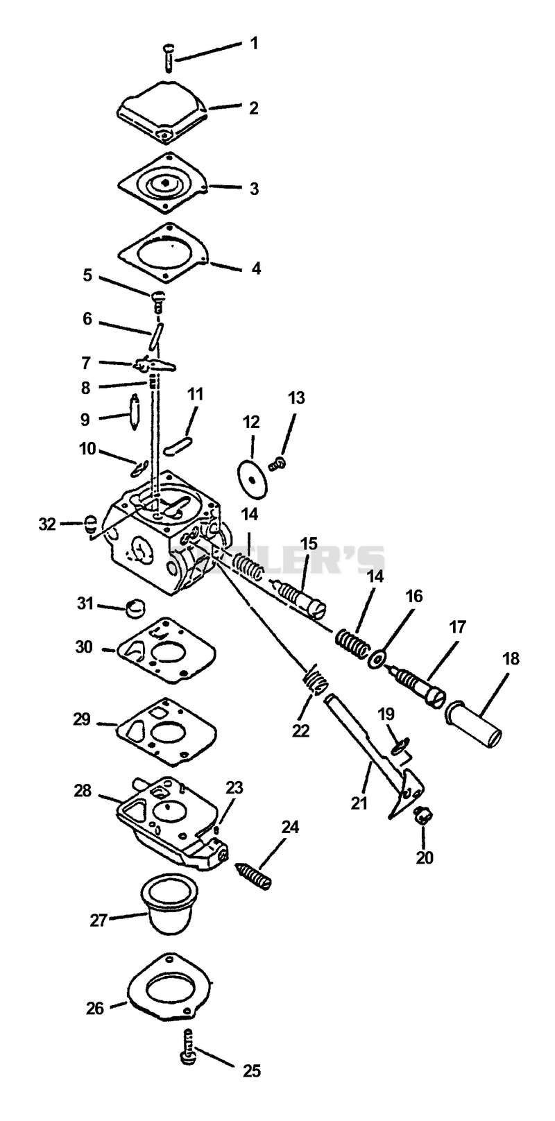 Carburetor S/N: 016000 - 037263