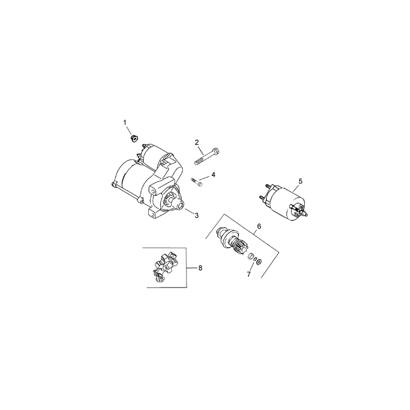 Starting System Assembly Kohler CH745-0007