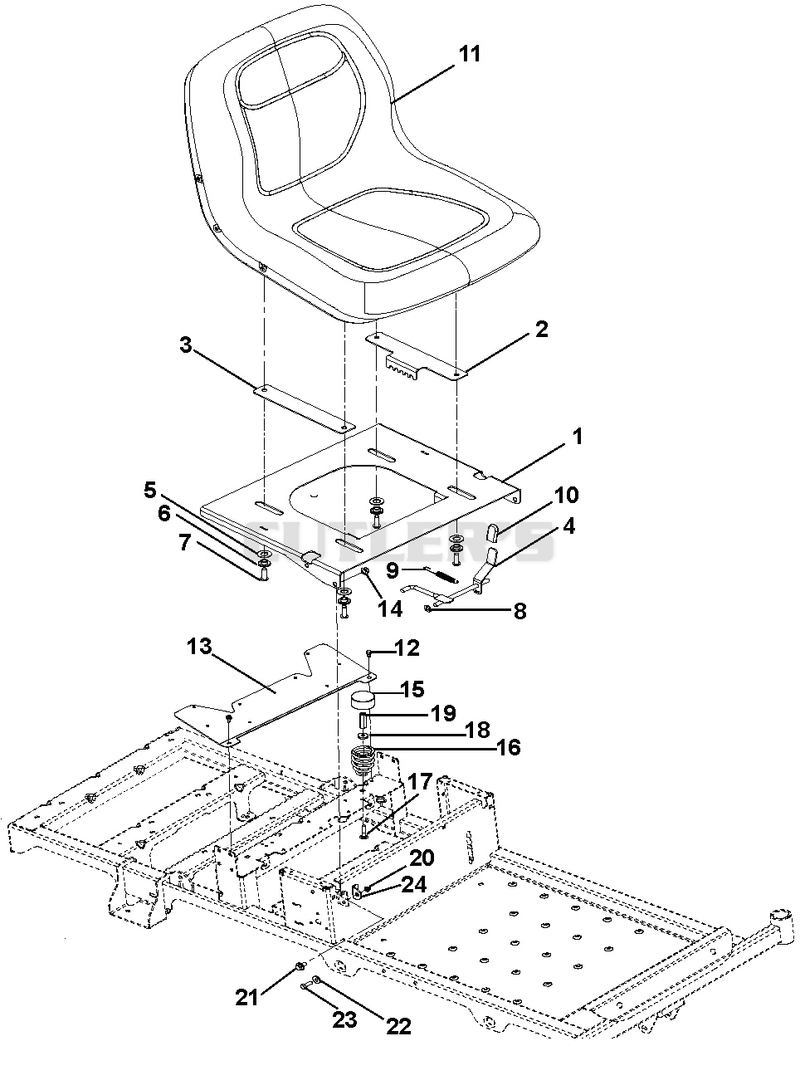 Seat And Seat Support - 42" And 50"