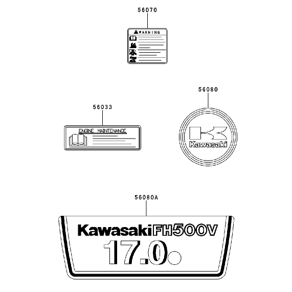 Label Kawasaki Fh500v-As30