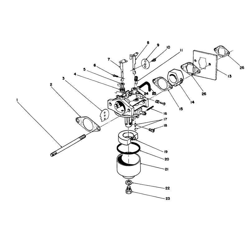 Carburetor Assembly Engine Model No 47pm1-1serial No 2005001 and Up