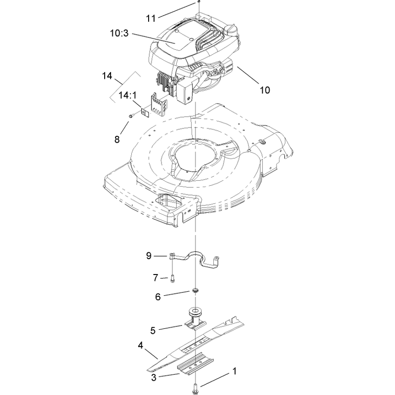 Engine and Blade Assembly