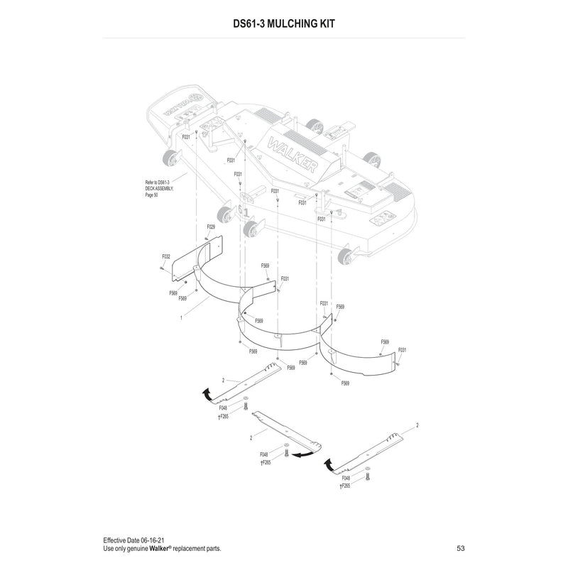 DS61-3 MULCHING KIT
