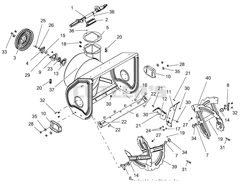 Auger And Housing - 24 in