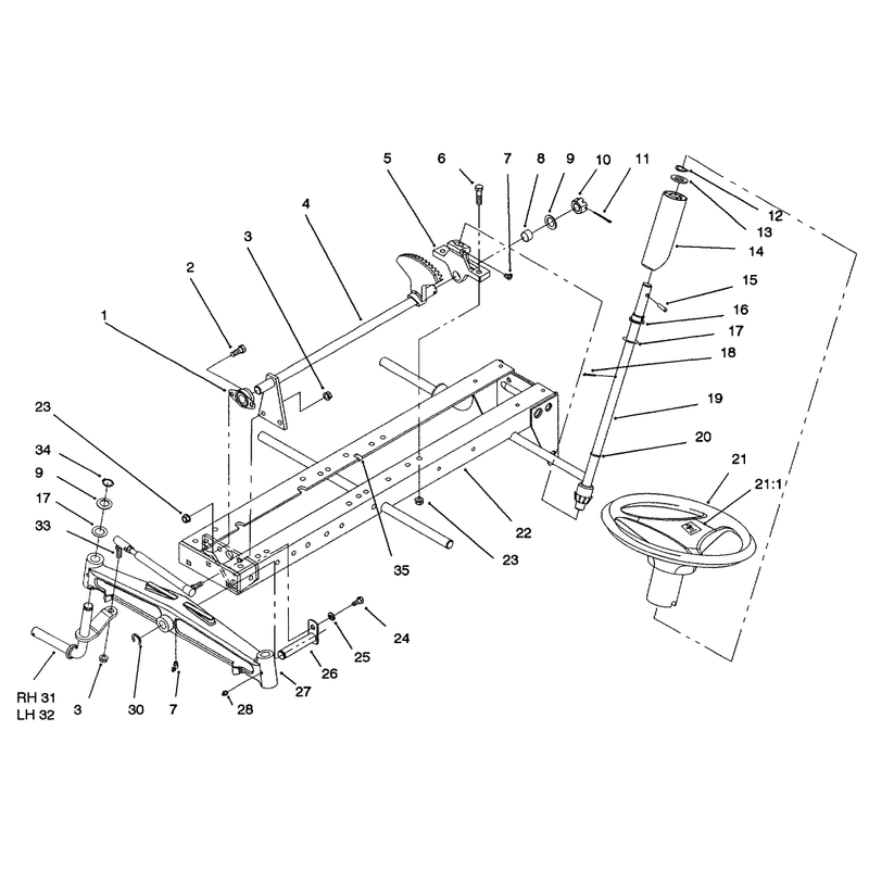 Frame Axle and Steering System