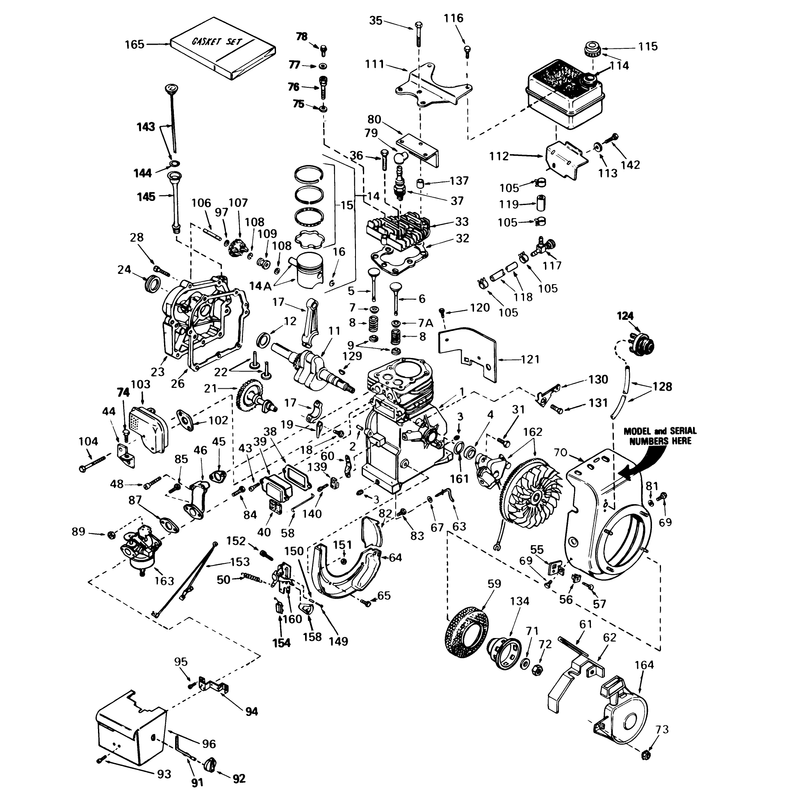 Engine Tecumseh Model Hs50-67223e